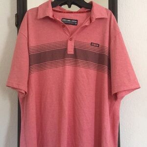 DIXXON EUC Men's Short-Sleeve Polo Shirt in Coral Pink